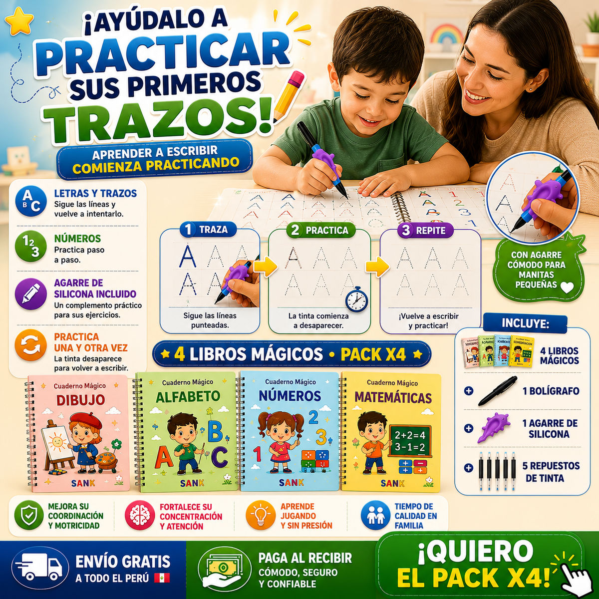 SET- LIBROS MAGICOS X 4